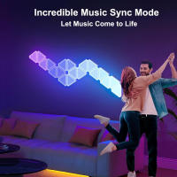 Lámparas De Triángulo USB Bluetooth 5V WiFi Luz LED RGB Para Ambiente De Juego Y Dormitorio Sincronización De Música Lámparas Mágicas Rítmicas - details 2
