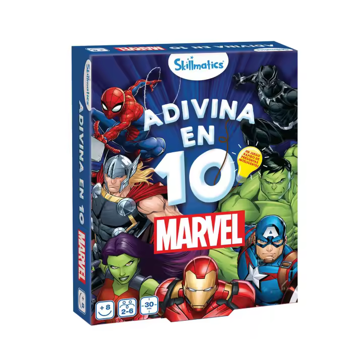 Ludilo - Adivina En 10 Marvel  Juegos De Mesa Niños 8 Años O Más  Juegos De Cartas Marvel  Juegos Educativos Niños Y Adultos  Juegos Mesa Marvel - 1