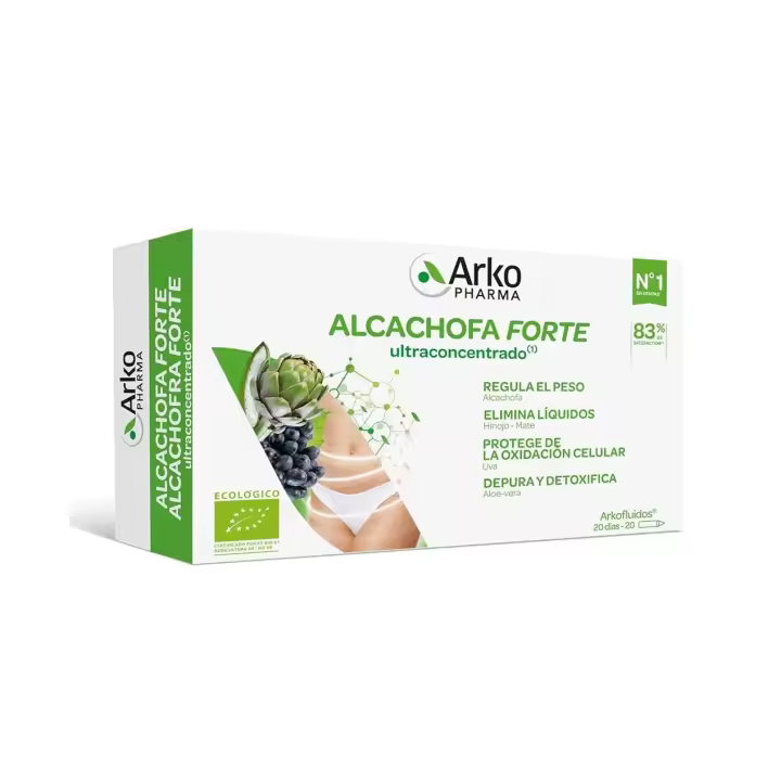 Arkofluido® Alcachofa Forte + Aloe Vera Ultraconcentrado 20 ampollas - 1