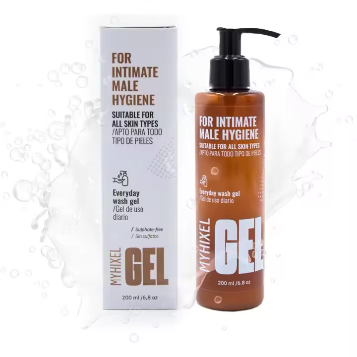 MYHIXEL - Gel Intimo Hombre I Gel Intimo Masculino para Higiene y Protección | Jabón Intimo Hombre pH Balanceado Sin Sulfatos | Ayuda a Prevenir Infecciones | Fragancia Agradable para Diario I 200ml - 1