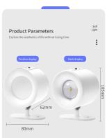 Lámpara Nocturna LED Magnética Recargable Con Control Remoto Y Toque Iluminación De Lectura Para Armario Luz De Pared - details 15