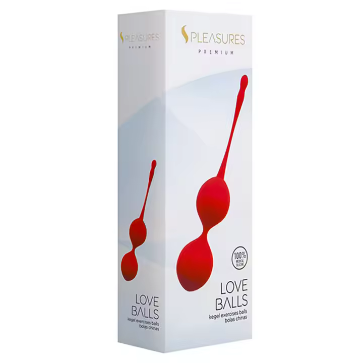 SPLEASURES Love Balls  Bolas chinas dobles Kegel Suelo pélvico Color Rojo Juguetes Sexuales - 1