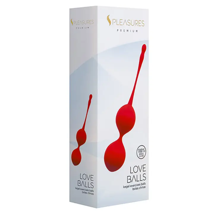 SPLEASURES Love Balls  Bolas chinas dobles Kegel Suelo pélvico Color Rojo Juguetes Sexuales - 1