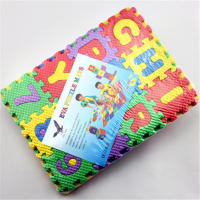 36pcs Multi-Colored Children's Training Puzzles with Alphabets and Numbers Play Mat for Floor Protection Training 12 x 12cm - details 2