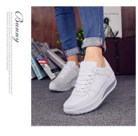 Zapatos De Moda Con Punta Redonda Y Tacón Inclinado Para Mujer Cómodos Y Transpirables Con Suela Gruesa Zapatillas Deportivas Al Aire Libre - details 8