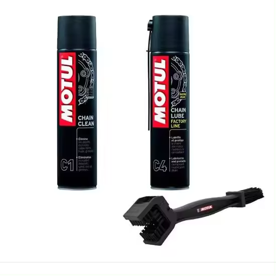 MOTUL PACK CADENA GRASA+LIMPIADOR CADENA+CEPILLO - 1