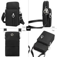Bolsos Cruzados Tipo Billetera para Teléfono Móvil, Negro - details 0