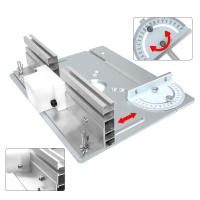 Placa De Inserto Para Mesa De Router C8 Máquina De Grabado Aluminio Aleación Placa Inversa Conjunto Talla Fresa Trimmer Plegable Para Carpintería - details 14