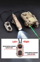 WADSN AXON SWITCHES UNIT Tactical Dual Pressure Switch Compatible Con SF/CRANE/2.5/3.5 Plug Botón Para Mlol Keymod 20mm Picatinny Rail M300 PEQ - details 2