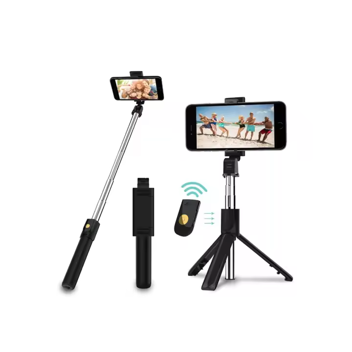 Palo Selfie Trípode Bluetooth with Remote Control y Katería de Larga Duración - 1