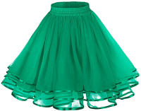 Falda Tutú Para Mujer De 50 Cm Cintura Elástica Versátil Mini Falda Flareada Casual Para Ballet Y Performance Material De Poliéster - details 2