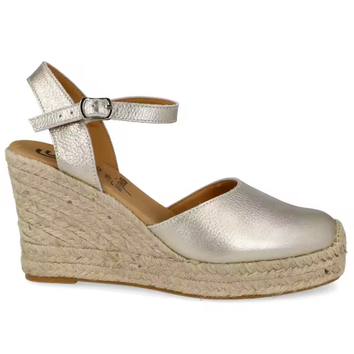 Shoes Cuñas Y Alpargatas marca L&R Shoes para mujer en color metalizado - 1