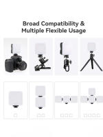 1pc Luz De Rellenado Portátil Mini Clip-en Selfie Anillo Luz Color Blanco Y Negro Tamaño Compacto Para Fotografía Y Vídeos - details 6