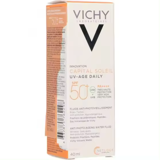 Vichy Fotoprotector facial uv-age daily spf50 antiedad y antimanchas - 1