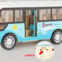 Juguetes De Autobús Escolar Con Sonido Y Luz Coches De Metal Fundido a Presión Potenciados Por Fricción Regalo Para Niños - details 5