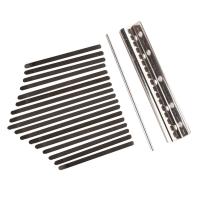 Juego De 17 Teclas De Kalimba Manganéz Acero Con Puente Accesorios Musicales Antirros Con Llave Y Tornillos Repuesto Para Instrumentos Musicales - details 1