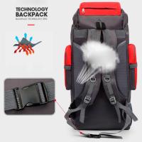 90L Mochila de senderismo ligera Mochila de trekking y resistente al agua,mochila de deporte al aire libre,bolsa de viaje para escalar,acampar,viajar，Ripstop e impermeabledetails 6
