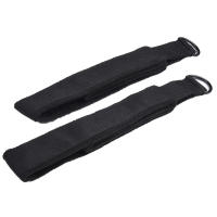 2pcs Anillas De Pilates Dobles Con Correas Para Pies En Negro Equipo De Fitness Reformer Con D-rings Bandas De Resistencia De Poliéster - details 12