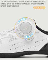 Zapatos De Ciclismo Para Hombre Y Mujer Blancos Transpirables SPD De Bloqueo Auto Racing Zapatillas De Bicicleta MTB Planas Talla 36-47 - details 4