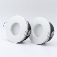 2/5 Pcs IP65 Impermeable Fijación Recessed GU10/MR16 Luz De Punto LED Enclume Redondo Cuadrado Enclume De Bombilla De Spot GU10 Material De Aluminio Blanco - details 4