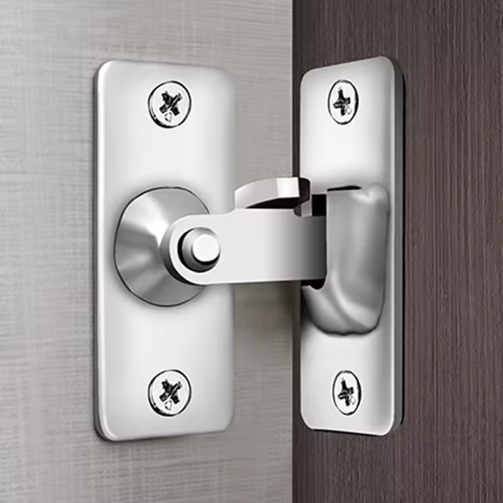 Cerradura De Puerta En Acero Inoxidable De 90 Grados Angulo Recto Bloqueo Flexible Para Herramientas Y Repuestos - 1