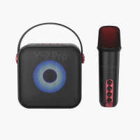 Altavoz Bluetooth con micrófonos inalámbricos para niños y adultos, portátil con luz envolvente colorida - details 2