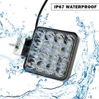 4 Luces DE TRABAJO 48 W, 12 V, Fire LED para Coche, Agua resistant IP 67 Luz DE TRABAJO PARA Coche, camión, tractor, SUV, barco (4 piezas) - details 2