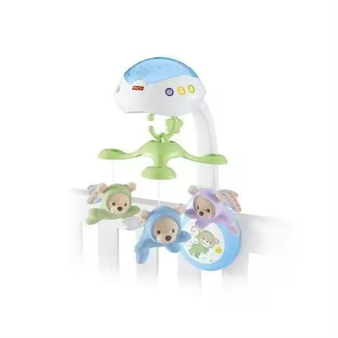 Mattel Móvil para Cuna Ositos Voladores - Control Remoto - Movimientos Motorizados - 1