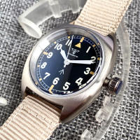 Reloj Mecánico De Pulsera Deportivo Para Hombre NH35 Movimiento 36mm Pantalla Verde Lume Correa De Nylon Acero Inodoro a 20Bar - details 11