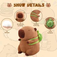 MR POPYE - PELUCHE CAPIBARA CON MOCHILA TORTUGA - 3 TAMAÑOS 25CM/30CM/35CM A ELEGIR - PELUCHE - IDEAL PARA REGALAR - SUAVE - PARA NIÑOS Y NIÑAS - MR POPYE - details 3