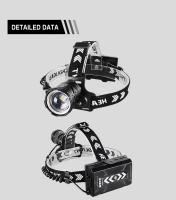 Linterna Frontal Ultra Potente 10000000LM Luz De Advertencia Recargable Por USB Lámpara Super Brillante Para Caza Al Aire Libre - details 3
