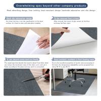 Tapete Para Silla De Oficina Keilymat 90x120cm Antideslizante Para Piso De Madera Sala De Estar Dormitorio Material Poliéster Geométrico - details 5