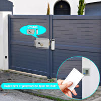 Cerradura Eléctrica De Puerta De Valla AnjielaSmart Control Electrónico De Acero Inoxidable Con Sistema De Intercomunicador Vidrio Puerta Video - details 5