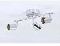 Luces De Techo Modernas En Cromo Y Negro Con LED 3 Vías Instalación Superficial Para Cocina Barra Lámpara De Gu10 Sin Ajuste De Brillo - details 12