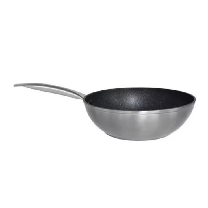 Gerimport Wok San Ignacio Premium 28 Cm Inducción Antiadherente Aluminio Fundido - 1