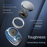 Afeitadora Eléctrica Portátil Para Viajes Mini Para Hombres Tamaño De Bolsillo Lavable Recargable Trimmer De Acero Inoxidable Sin Dolor Para Barba Y Rostro - details 3