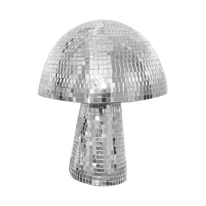 Bola de discoteca Mushroom Shape Stage Glass Mirror Silver Oficina moderna - 1
