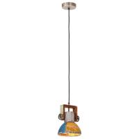 vidaXL Lámpara colgante industrial redonda multicolor E27 25 W 19 cm - details 3