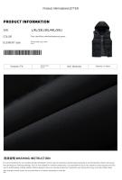 Chaqueta De Invierno Para Hombre Con Capucha Chaqueta De Vestido Sin Mangas Casual Sólida Cálida Con Forro De Poliéster Impermeable Outerwear De Otoño Para Hombres - details 2