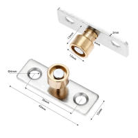 2 Pcs Locador De Puerta De Metal Y Madera Con Cabeza De Cobre Tono 8/10/12mm Diámetro 49*15mm Herramienta Para Puertas Deslizantes Y De Madera - details 9