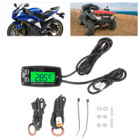 Gauge Medidor De Temperatura Del Motor LCD Antirroto Doble Canal Con Retroiluminación Verde Para ATV Motocicleta Barco - details 0