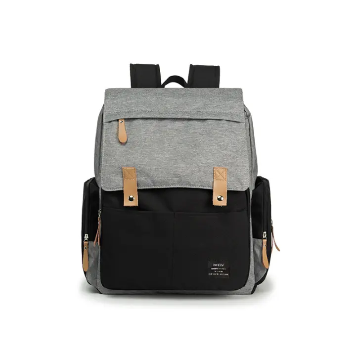 Mochila Moderna y multifuncional para Madres y Bebés, Bolso de mamá de gran capacidad, mochila retro de viaje with form de Concha, Bolso para madre y Bebe - 1