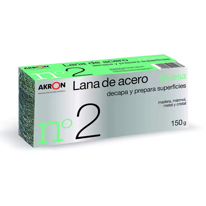 Akron Lijadora de Lana de Acero N. 2 Gruesa 150gr - 1