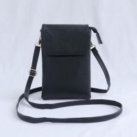 Bolso Bandolera De Cuero PU Para Mujer Bolso De Mano Pequeño Con Teléfono Móvil Estilo Messenger Color Sólido Cierre De Cremallera Y Hebilla - details 4