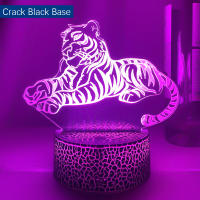 Luz Nocturna LED De Acrílico 3D Tigre Figura Para Dormitorio De Niños Luz De Sueño Decoración Para El Hogar Lámpara De Mesa Regalos - details 6