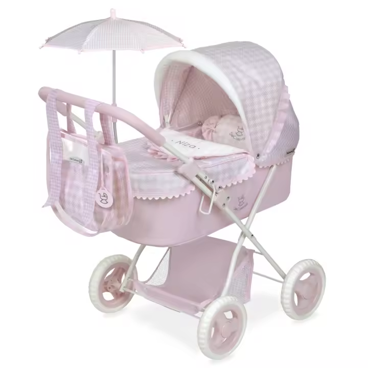 Decuevas Toys - Coche de Muñeca Plegable con sombrilla, muñecas hasta 48 cm.  Regalo Ideal para Niñas  Accesorio de Muñeca - 1