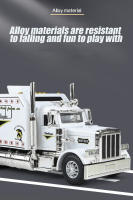 Camión Peterbilt 389 De Escala 1/24 Juguete De Colección Con Sonido Y Luz Modelo De Aleación De Metal Regalo Para Niños - details 4