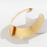 Collar Gordo Punk IngeSight.Z Para Mujer En Aleación De Hierro Color Oro Exagerado Torques Abiertos Estilo Áfricano Joyería De Verano - details 6
