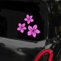 3pcs Pegatinas De Flor Bonitas Para Coche Vidrio Trasero Parabrisas Bumper Cubierta De Cabeza Ropa De Motos Impermeables Decoraciones De Motocicleta - details 2