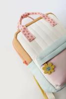 Nueva Mochila Ligera Para Niñas Con Decoración De Girasol Colgante Y Estampado De Disney Material Nylon Cierre De Cremallera Estilo Casual - details 4